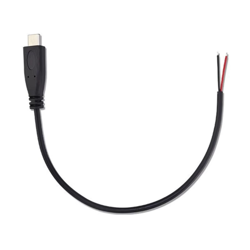 AREOFRGB Verlängerungskabel mit Typ-C-Stecker und offenem Ende, 22AWG, Schwarz, 1 m oder 2 m - Bild 2