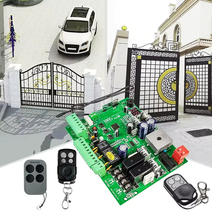 KUANGZIPENG DC 24V Steuerplatine für automatische Doppelarm-Drehtoröffner mit Unterstützung für RF, Infrarotsensor und Elektroschloss - Bild 2