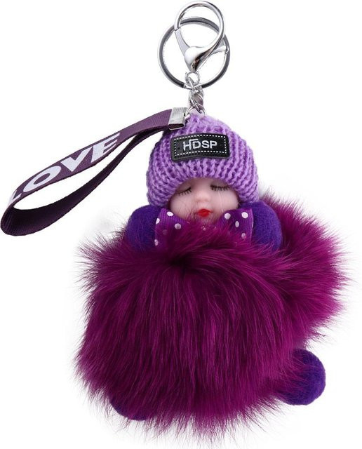 Yiran toy Schlüsselanhänger Plüsch, Schlafbaby Puppe, blue, Unisex - Bild 1