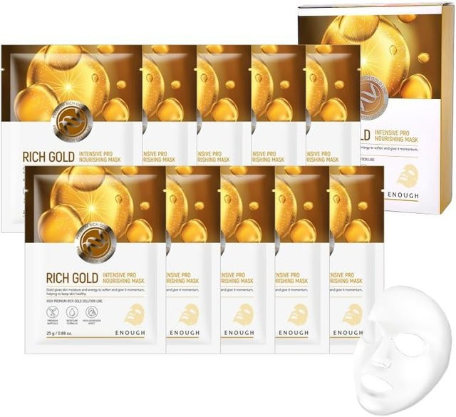 ENOUGH RICH GOLD Intensive Pro Nährende Maske, 10 Stück, Peptide - Bild 1