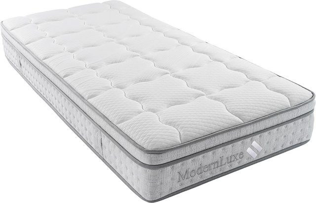 AB Store 7-Zonen-Taschenfederkernmatratze Hybrid H3 in Weiß, B/T/H: 90 x 200 x 25 cm - Bild 1