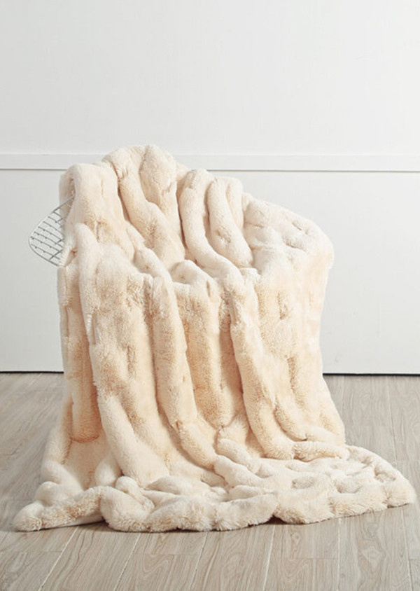 STAR HOME Webpelzdecke Rhombus Kuscheldecke in Creme/Beige, B/B: 150 x 200 cm - Bild 1