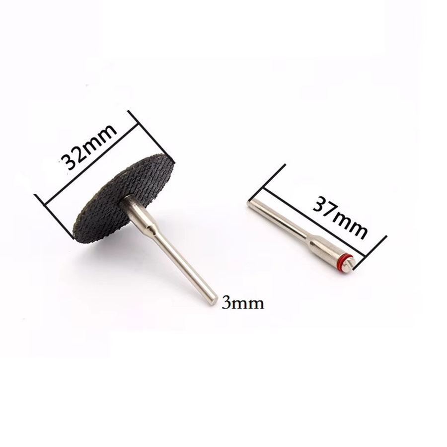 VIBRATITE Ultradünne Schleifscheibe Trennscheibe Rundharz mit 3mm Welle für Winkelschleifer, Durchmesser 32mm - Bild 6