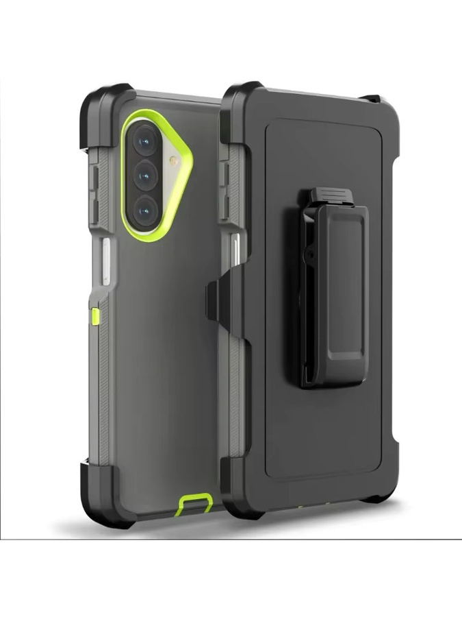 Robuste Defender Handyhülle für Samsung Galaxy A56 A36 A26 A16 A55 A35 A37 A17 A07 mit Clip und Stoßschutz in Schwarz oder Blau - Bild 5