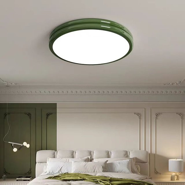 HomeLover Bauhaus LED-Deckenleuchte rund in Grün und Multicolour - Bild 1