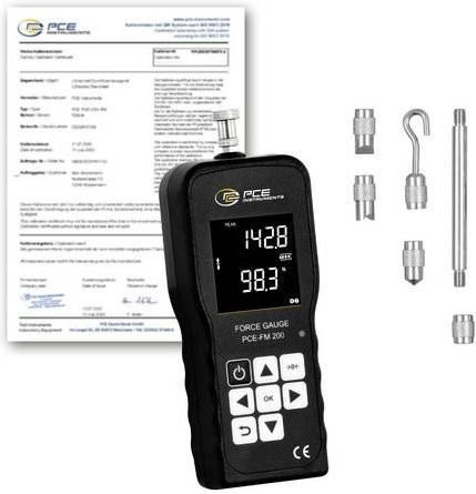 PCE Instruments PCE-FM 200-ICA Kraftmessgerät 0 - 200 N ISO in Schwarz - Bild 1