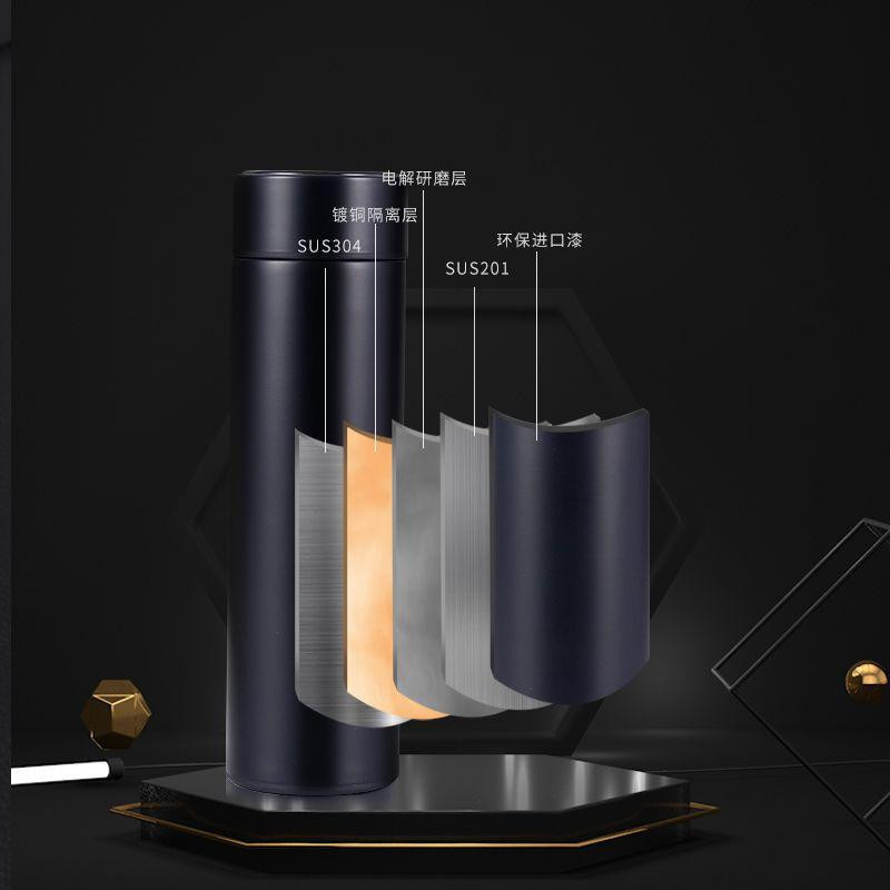 Intelligenter Thermosbecher aus Edelstahl mit Temperaturanzeige und 500ml Fassungsvermögen - Bild 3