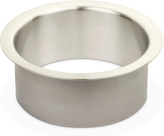 SO-TECH Durchwurfring aus Edelstahl in Silber, gebürstet, Durchmesser: 18 cm, Höhe: 7 cm - Bild 1