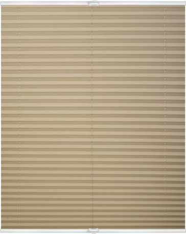 Lichtblick Plissee mit Klemmträger in Beige, B: 60 cm, H: 130 cm - Bild 1