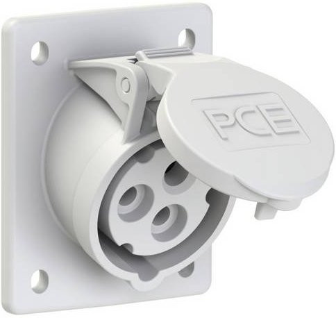 PC Electric 413-1 CEE Anbaudose 16A 3polig IP44 Weiß - Bild 1