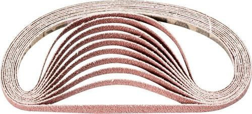 PFERD Korund Schleifband für Bandschleifer, Körnung 80, Farbe Braun, B: 6 mm, L: 305 mm, 100 Stück - Bild 1