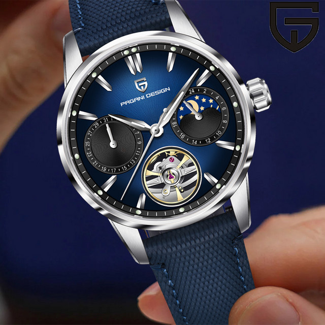 Pagani Design Armbanduhr, Automatik, Edelstahl, Saphirglas, Herren - Bild 1