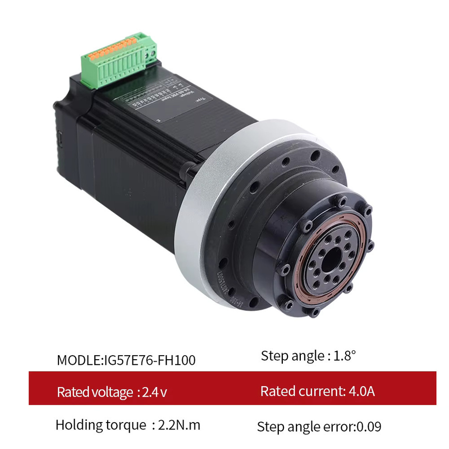 HANPOSE NEMA23 IG57 Integrierter hochpräziser Getriebemotor für Harmonic Drive in Schwarz für Robotergelenke mit geschlossenem Regelkreis - Bild 3