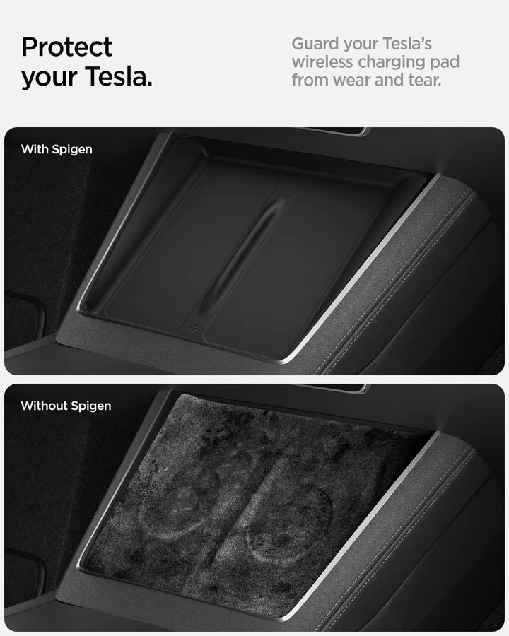 MIYOKAKING Ultradünnes kabelloses Ladepad aus Silikon für Tesla Model Y Juniper und Model 3 2026 in Schwarz oder Weiß - Bild 2