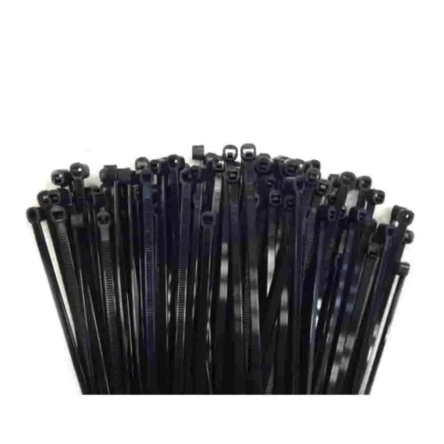 Klasebo Kabelbinder aus Nylon in Schwarz, 100 Stück, UV-beständig, Länge: 370 mm, Breite: 4,8 mm - Bild 2
