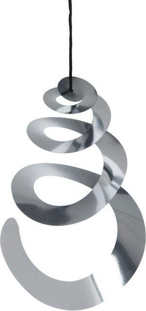 Nature Vogelschreckband aus Metall in Silber, 3er Set, Höhe: 45 cm, Durchmesser: 23 cm - Bild 1