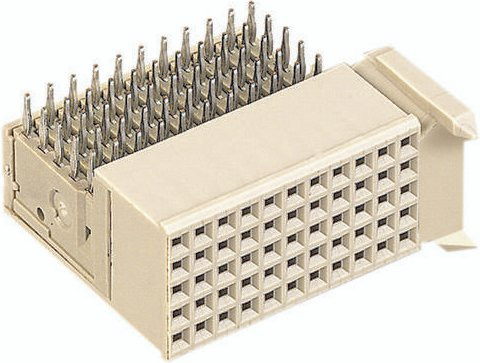 HARTING Federleiste aus Messing in Beige, 7 Reihen, Artikelnummer 17230551102 - Bild 1