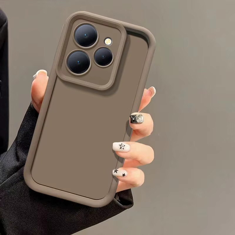 Schutzhülle für Infinix Note 40X 5G, Note 40 Pro Plus, Note 40 Pro, Note 40 4G und 5G, matte Anti-Fall Schale, staubdicht, in Weiß oder Braun - Bild 1