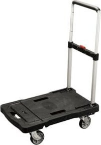 BS Rollen Klappbügelwagen Schwarz mit 100 mm Raddurchmesser - Bild 1