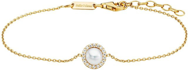 Julie Julsen Armband, 925 Sterling Silber vergoldet, Perle, Zirkonia, Unisex - Bild 1