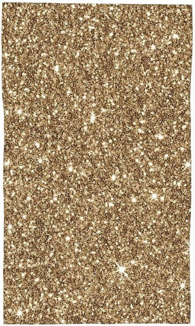 Ka Chen Muxi Gesichtstuch aus Baumwolle mit Gold Glitzer Druck, weiß, B: 30 cm, H: 60 cm - Bild 1