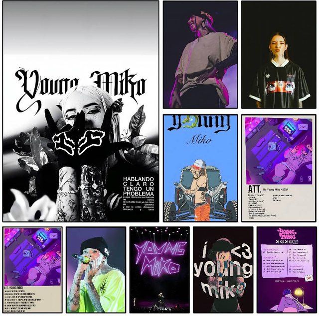 Y-Young M-Miko RAPPER Poster Kunst für deine Wanddekoration im Wohnzimmer oder Schlafzimmer - Bild 1
