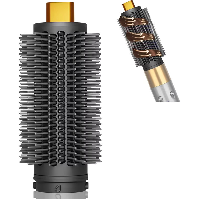 Dyson Coanda 2X Rundbürstenaufsatz für glattes lockiges Haar, Pink/Grau - Bild 2