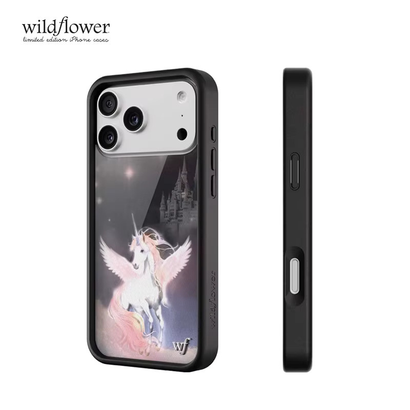 WF Fashion Wildflower ins Mazzy Joya Handyhülle für Apple iPhone 17 16 15 14 13 12 Pro Max Plus mit Einhorn und Pferd Design in Multicolour, stoßfeste Rückabdeckung - Bild 4