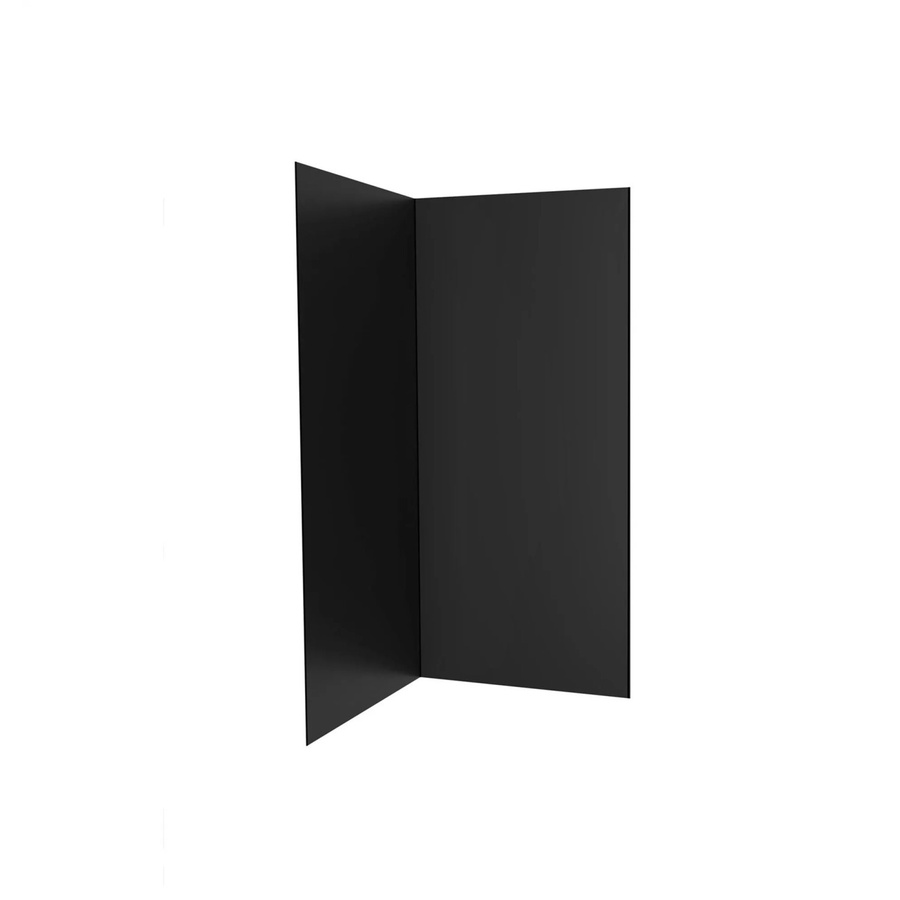 Duschparadies Duschrückwand als Fliesenersatz aus Aluverbundplatte in Schwarz, B/T/H: 90 x 80 x 210 cm - Bild 2