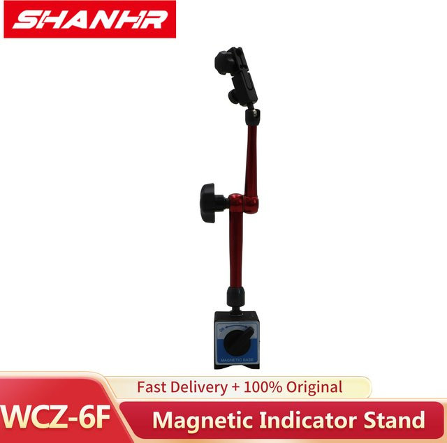 SHANHR Universeller flexibler magnetischer Halter in Rot mit 60 kg Tragkraft für Hebelindikator und Messuhr - Bild 1