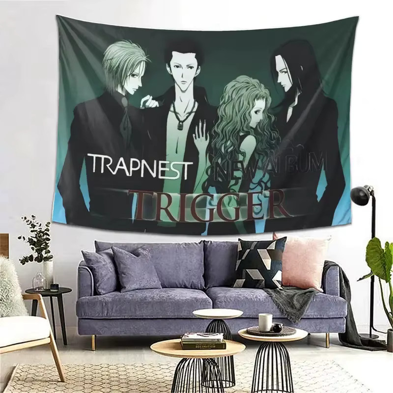 VIKAMA Nana Trapnest Anime Wandbehang, Mehrfarbiger J-Rock Band Musik Wandteppich als Stoffdekoration für dein Zimmer - Bild 5
