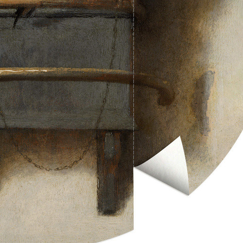 K&L Wall Art Runde Vliestapete Fabritius Vogel Fink Distelfink, mehrfarbig, matt - Bild 3