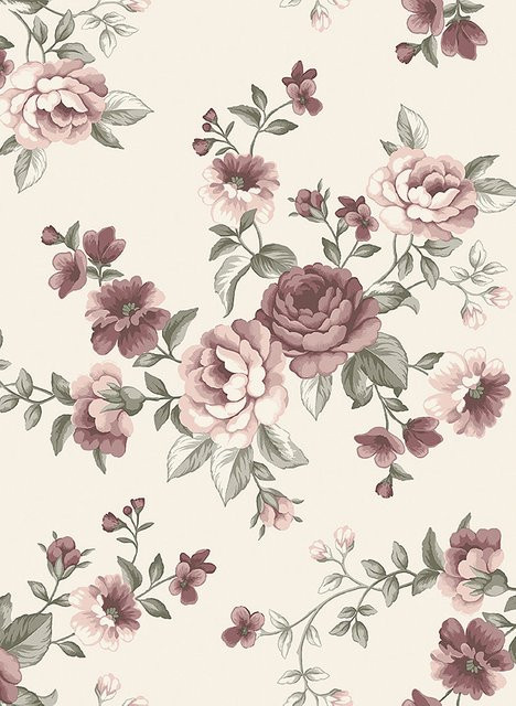 BoråsTapeter Wallpaper Nomi 7485 Floral Vintage Design in Rose aus Vlies - Bild 1
