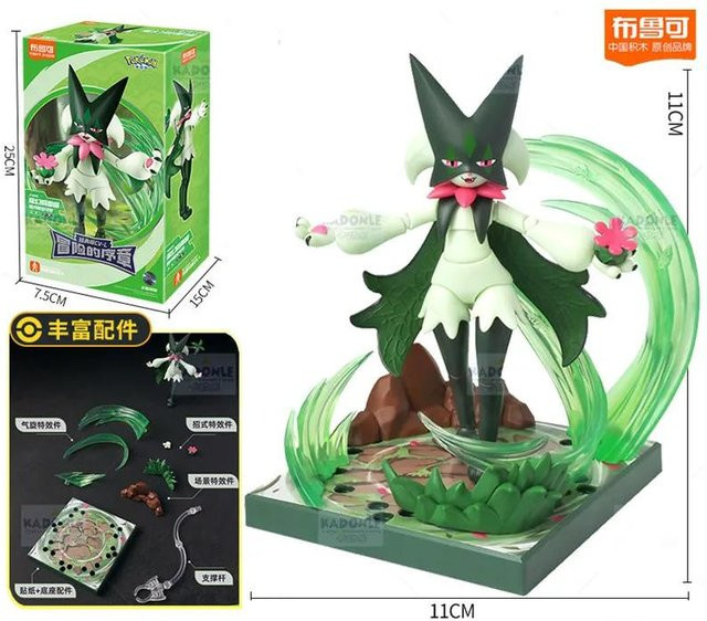BLOKEES Pokémon Ceruledge Charizard Snorlax Scyther Lucario Greninja Meowscarada Bausteine Actionfigur ab 14 Jahren - Bild 1