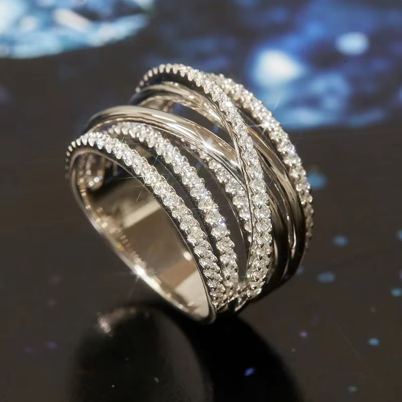 Huitan Ring, Silber, Zirkonia, Damen - Bild 3