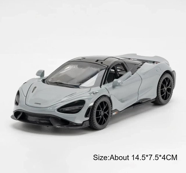 Linyi toy car 720S 765Lt Spielzeugauto, 1:32, Metall, Grau, ab 14 Jahren - Bild 1