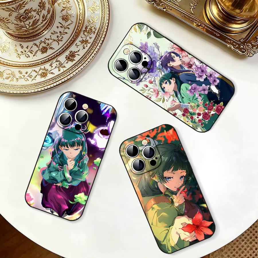 Schwarze Stoßfeste Handyhülle im Anime The Apothecary Diaries Design für iPhone Modelle - Bild 3