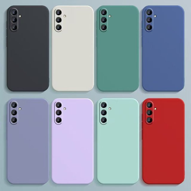 Ricestate Matte Silikon-TPU Handyhülle für Samsung Galaxy A-Serie in Lila - Bild 1
