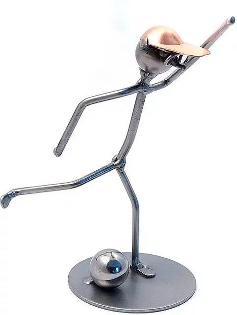 Hinz & Kunst Metallmann Fußballer oder Torwart Wired Line in Silber - Bild 1