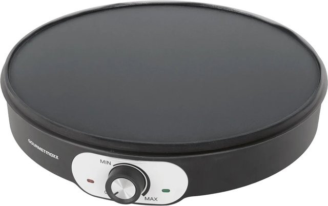 GOURMETmaxx Crepe Maker 1.200 W in Schwarz mit Teigverteiler und Crepe-Wender, Durchmesser: 30 cm - Bild 1
