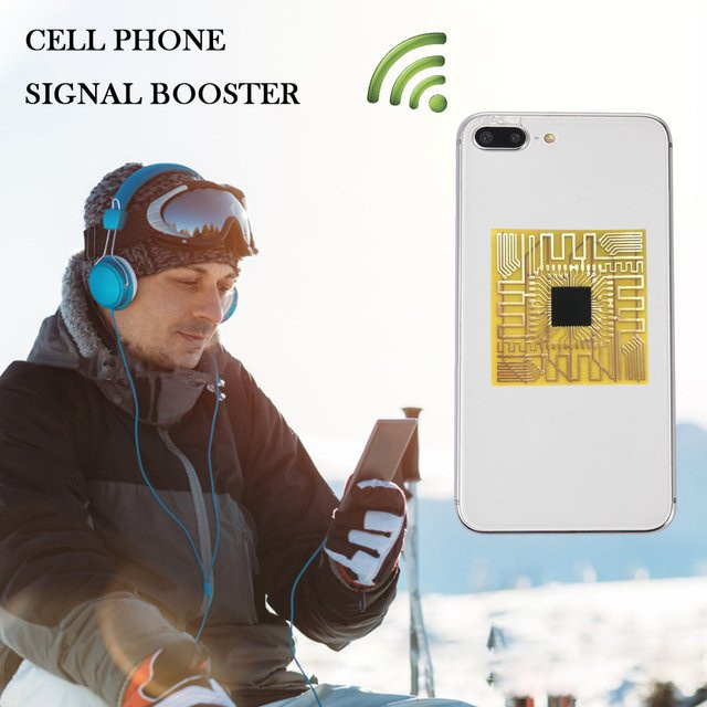 APWIKOGER Handy Signal Booster 4G LTE Verstärker Antennen Aufkleber in Gold - Bild 1