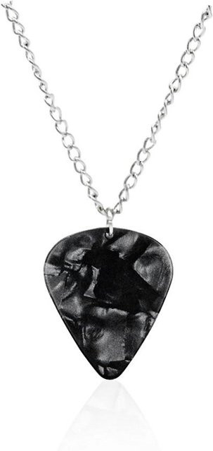 Halskette Hellfire Club, Eddie Munson Gitarrenplektrum Anhänger, Unisex, Schwarz, Zinklegierung - Bild 1