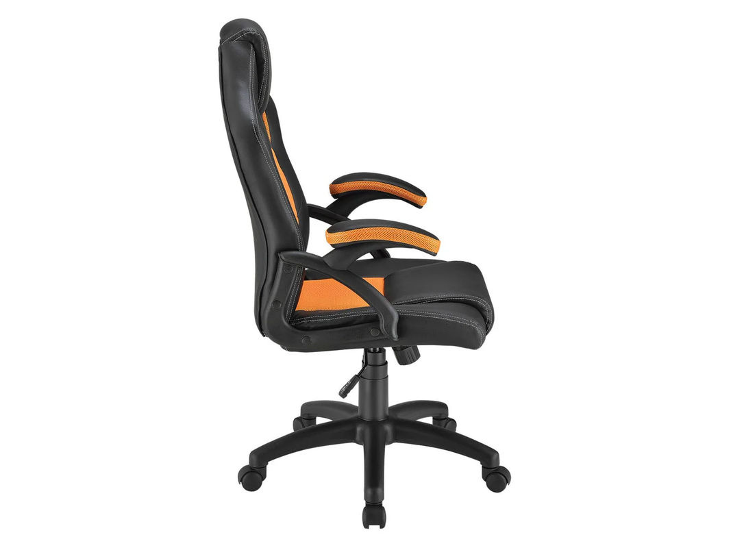 Juskys Racing Schreibtischstuhl Montreal Gaming Stuhl in Orange mit Racer Design und gepolsterten Armlehnen, B/T/H: 52 x 47 x 120 cm - Bild 5
