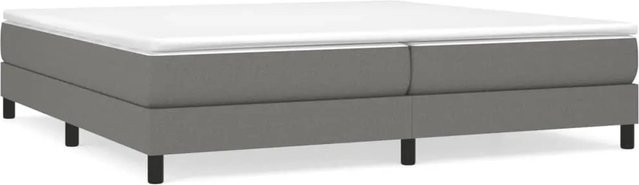 vidaXL Boxspringbett mit Matratze Hybrid-Design in Dunkelgrau, B/T: 200 x 200 cm - Bild 1