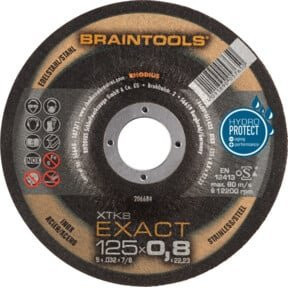 Rhodius Trennscheibe XTK8 EXACT für Metall, Farbe Schwarz, Durchmesser: 125 mm, Dicke: 0,8 mm, gekröpft - Bild 1