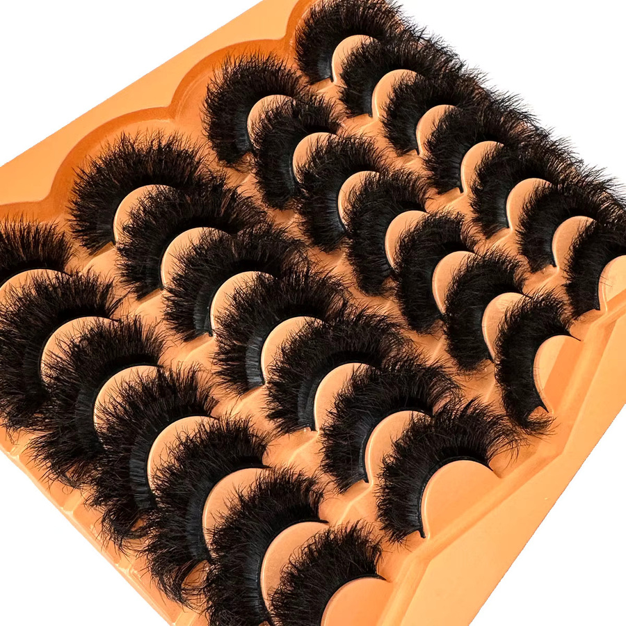 UMIRYAO Falsche Wimpern, 14 Paar, 3D-Verlängerung, D-Form - Bild 4