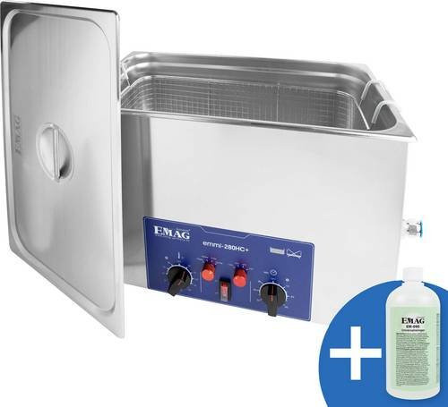 Emag Emmi 280HC Plus Ultraschallreiniger Universal in Silber aus Edelstahl mit 640W und 32l Volumen - Bild 1
