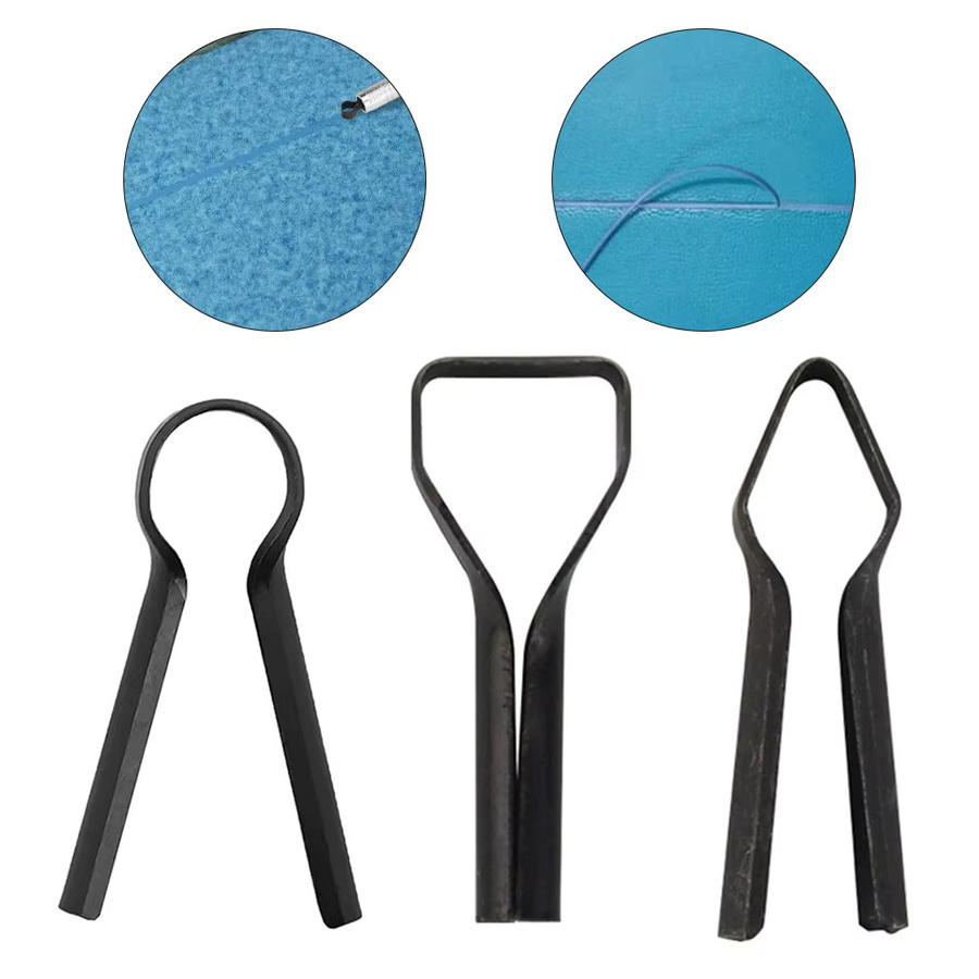 DAZZLEEX 3er-Set Schweißwerkzeug-Set mit Skiving Cutter und Schaber in Schwarz - Bild 2