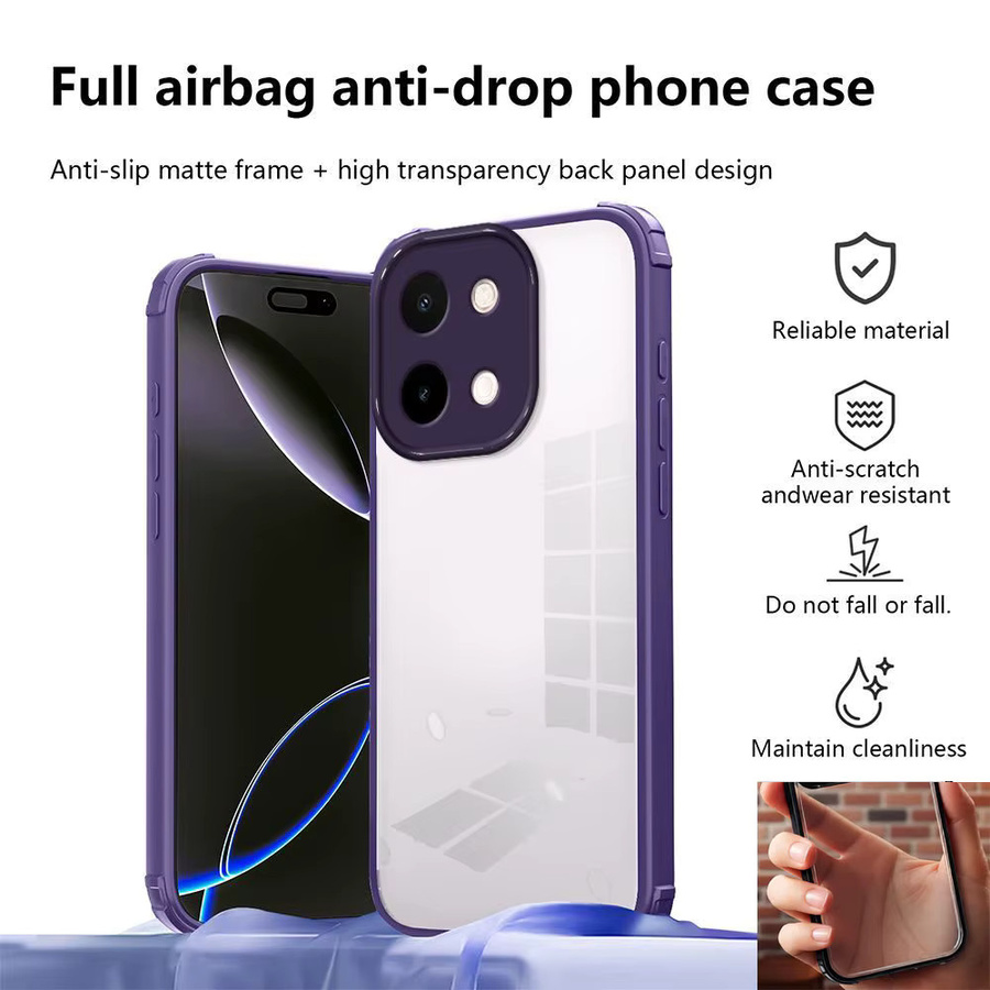 Xiaomi Poco C85 4G Schutzhülle Stoßfestes Acryl Case in Schwarz - Bild 2