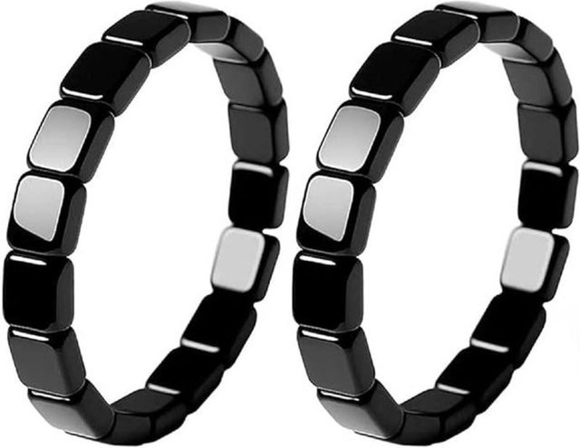 Armband Hämatitstein Perlen, black, Herren - Bild 1